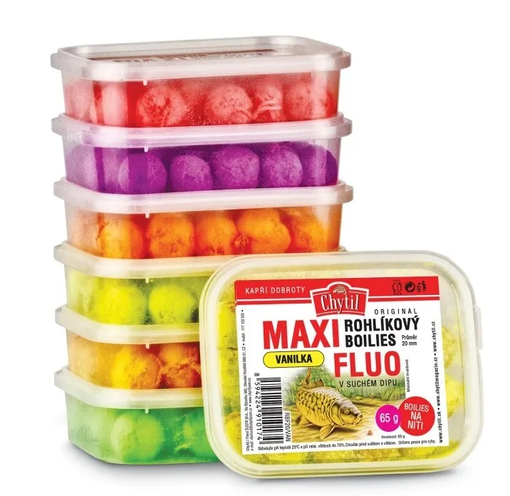 Chytil rohlíkové boilies maxi fluo 20 mm 65 g - scopex