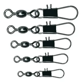 Cralusso obratlík s karabinkou crane swivel with interlock snap 12 ks - velikost 4