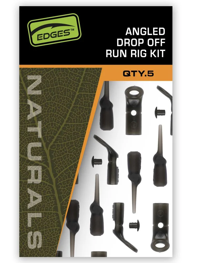 Fox závěsky edges naturals angled drop off run rig kit 5 ks