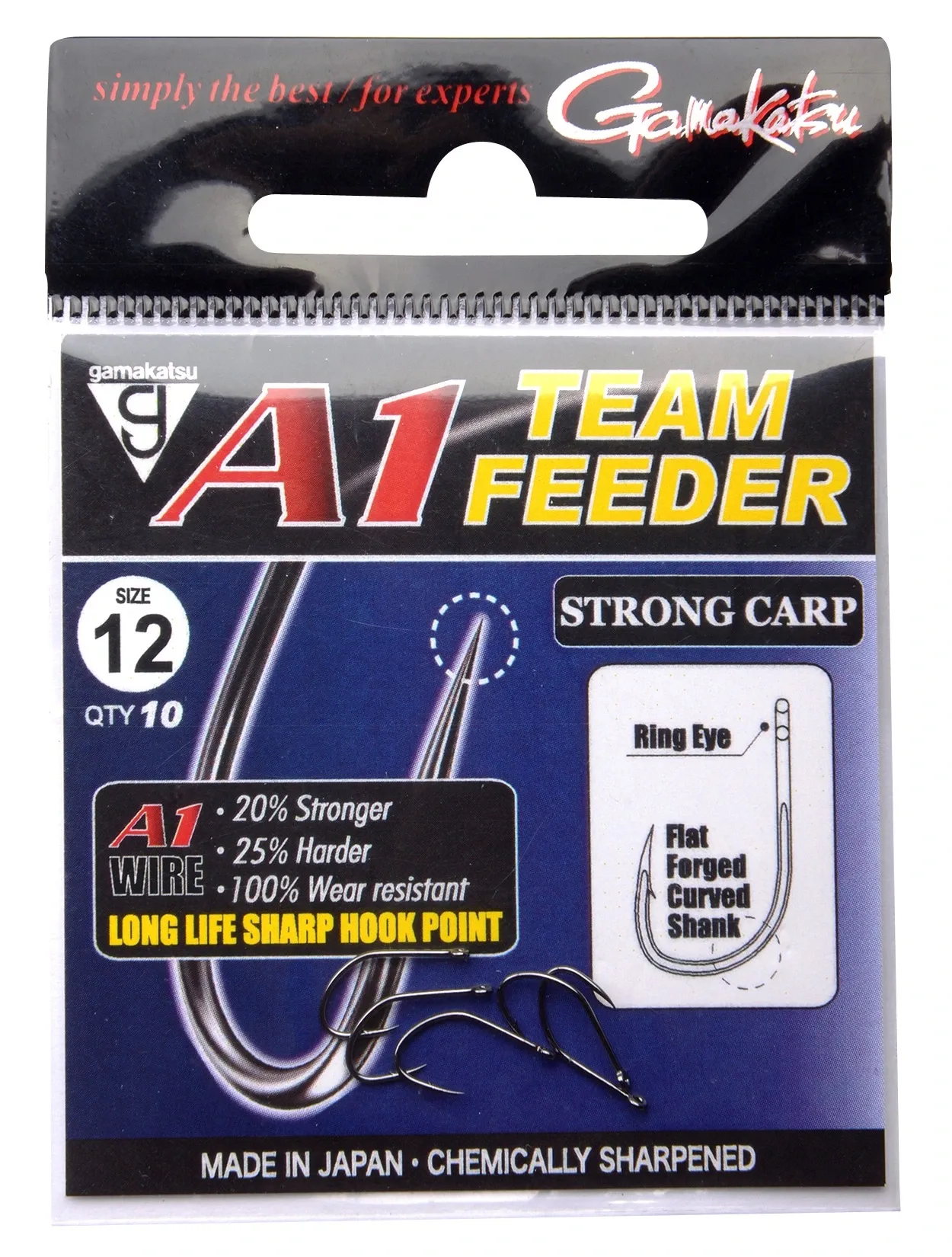Gamakatsu Háček A1 Team Feeder Strong Carp Velikost háčku: #12