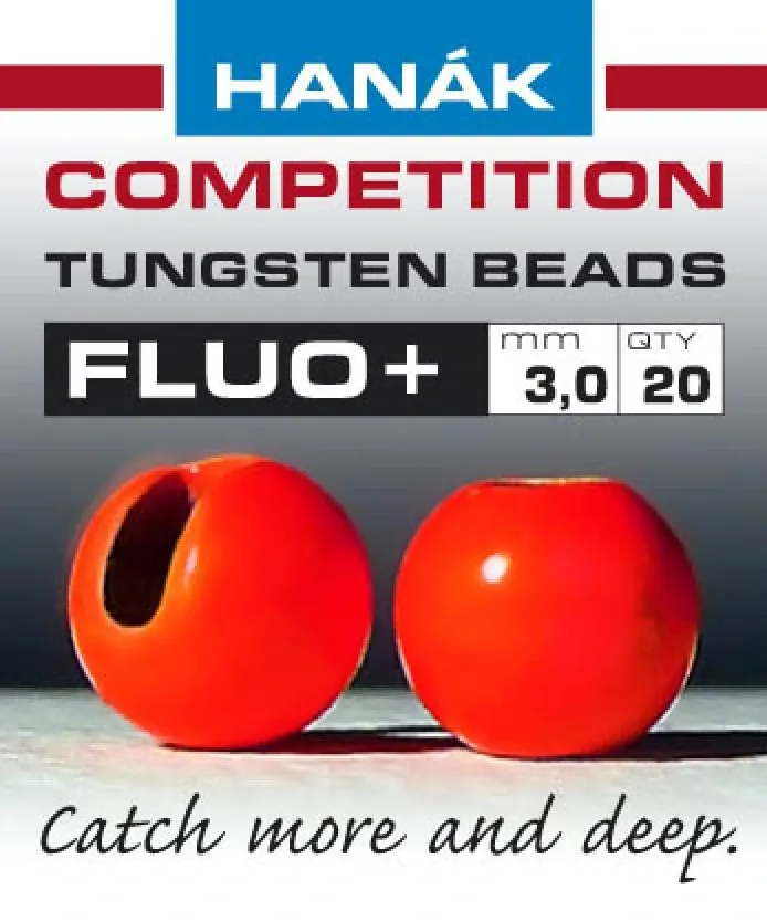 Hanák Competition Hanák Tungstenové Hlavičky Fluo Červené Průměr: 2,5mm