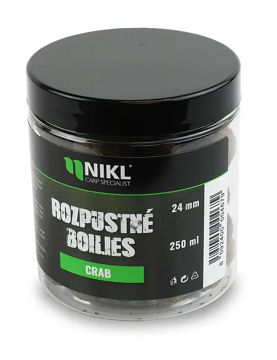 Nikl Rozpustné Boilies Crab 250g Průměr: 14mm