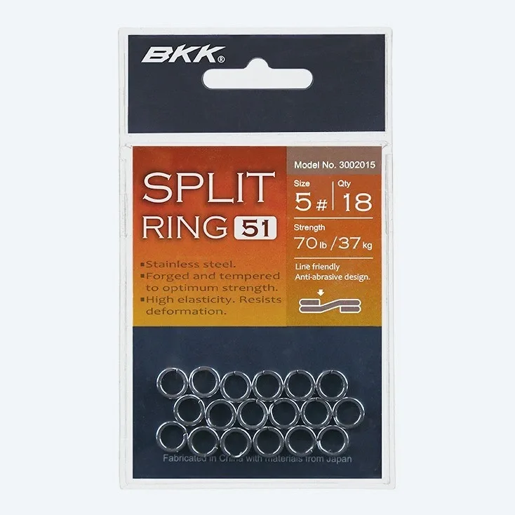BKK Kroužky Split Ring-51 Nosnost: 90,7kg, Počet kusů: 7ks, Velikost: #9