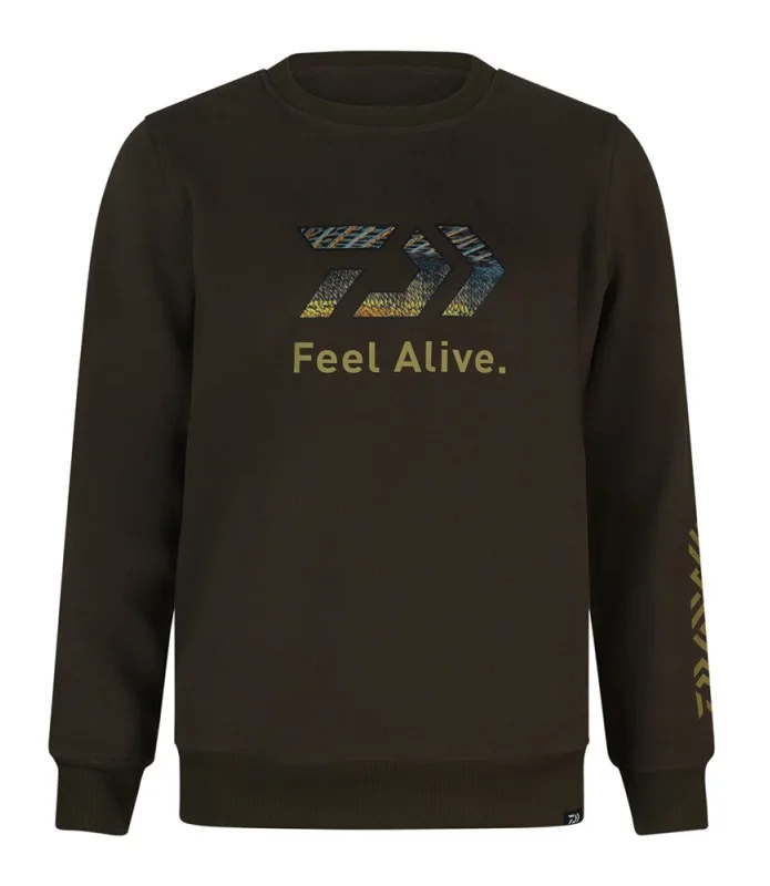 Daiwa mikina d-vec hoodie crew neck zander - xxl