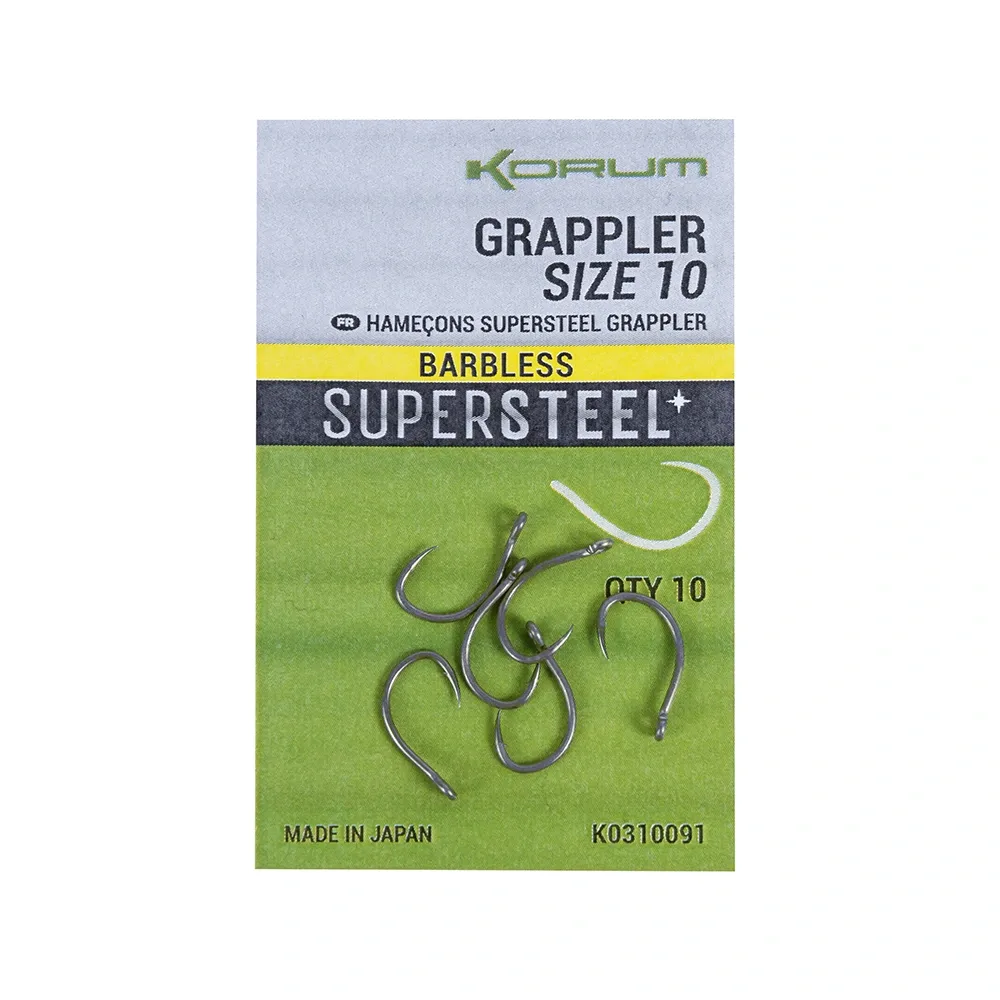 Korum Háčky Grappler Hooks Barbless 10ks Velikost háčku: #6