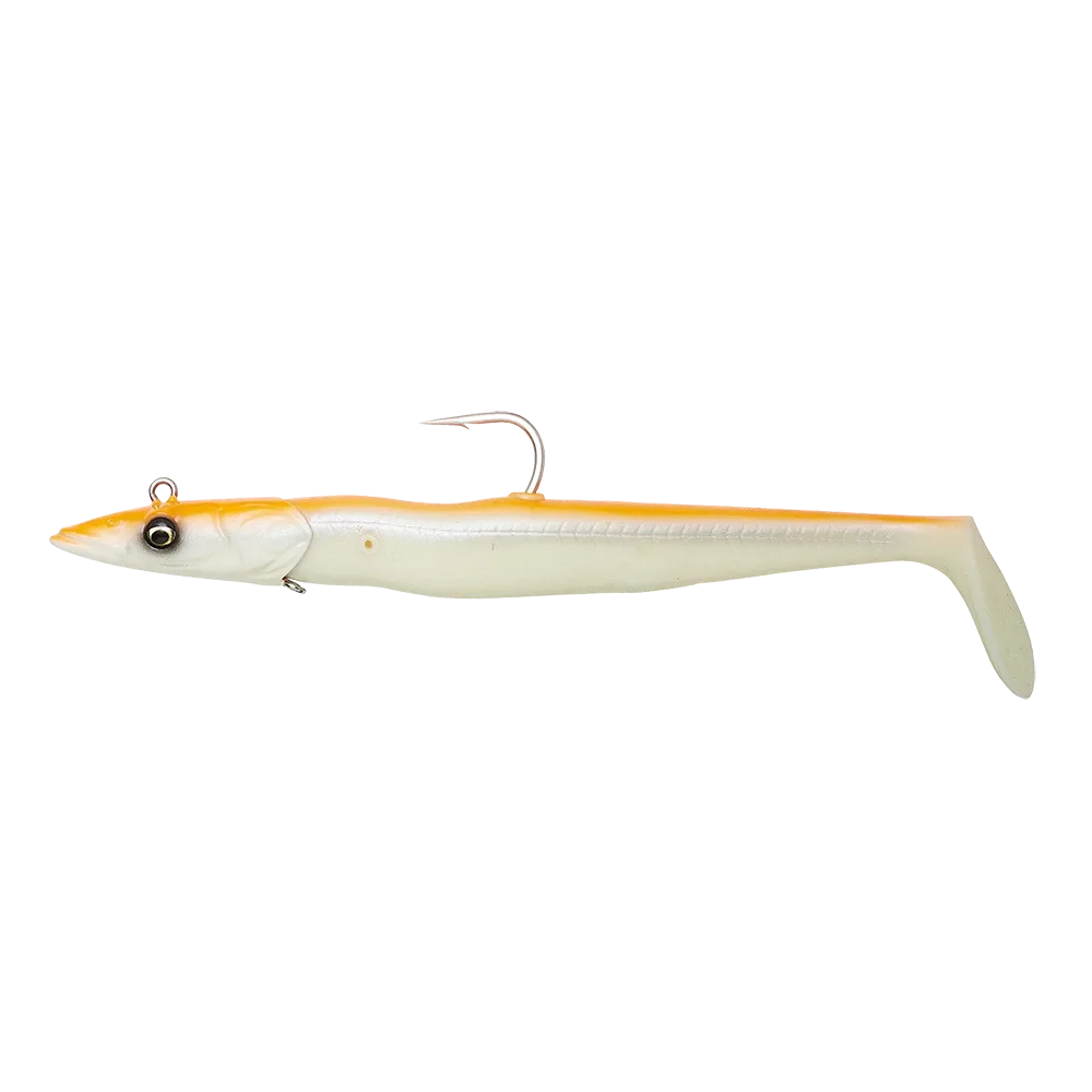 Savage Gear Gumová Nástraha Sandeel V2 Orange Glow Délka: 23,5cm, Hmotnost: 175g