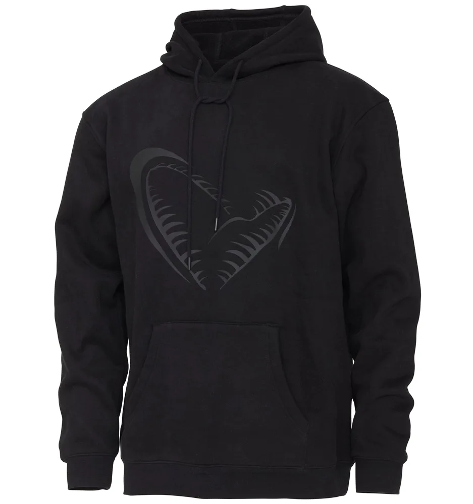 Savage gear mikina jaw hoodie black - m – Saenger