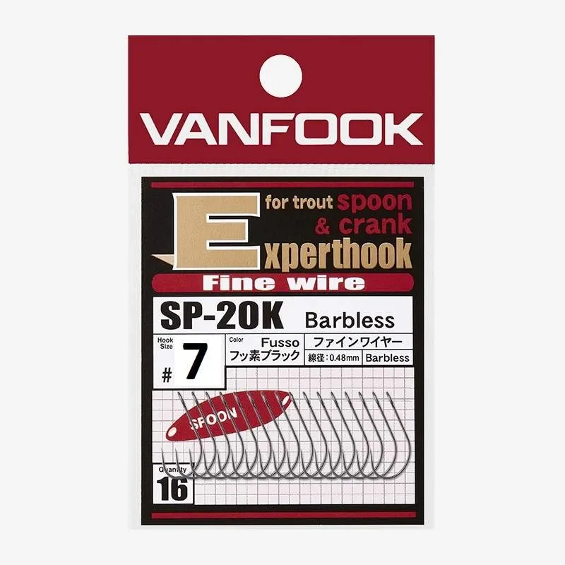 Vanfook Háčky SP-20K 16ks Počet kusů: 16ks, Velikost háčku: #7