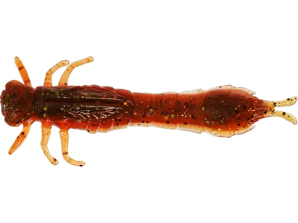 Westin gumová nástraha odonata ned creaturebait 6,5 cm 2 g 4 ks - motoroil moss