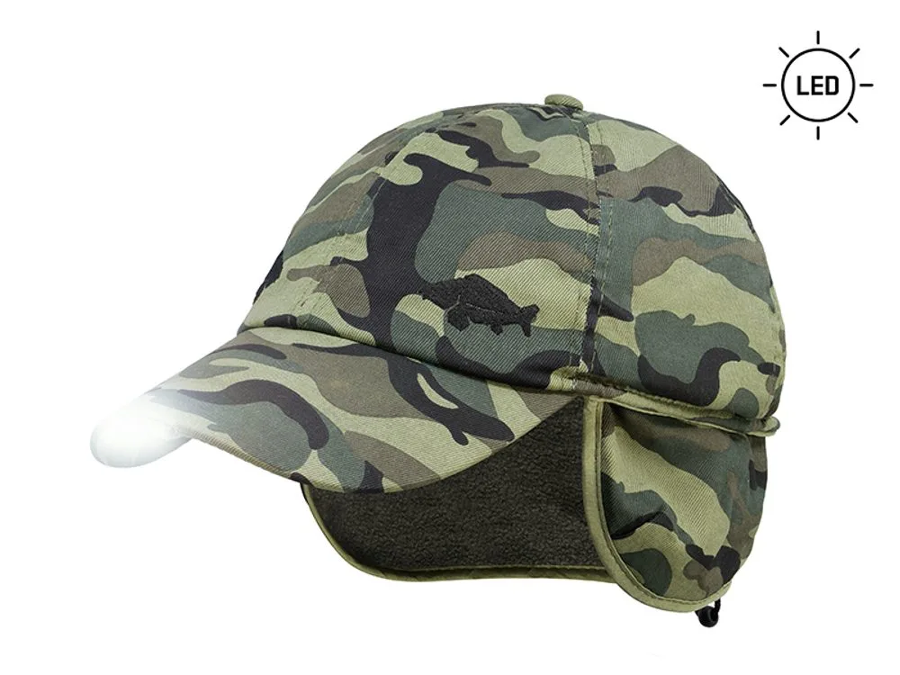 Delphin Zimní kšiltovka LED OutLine Camo