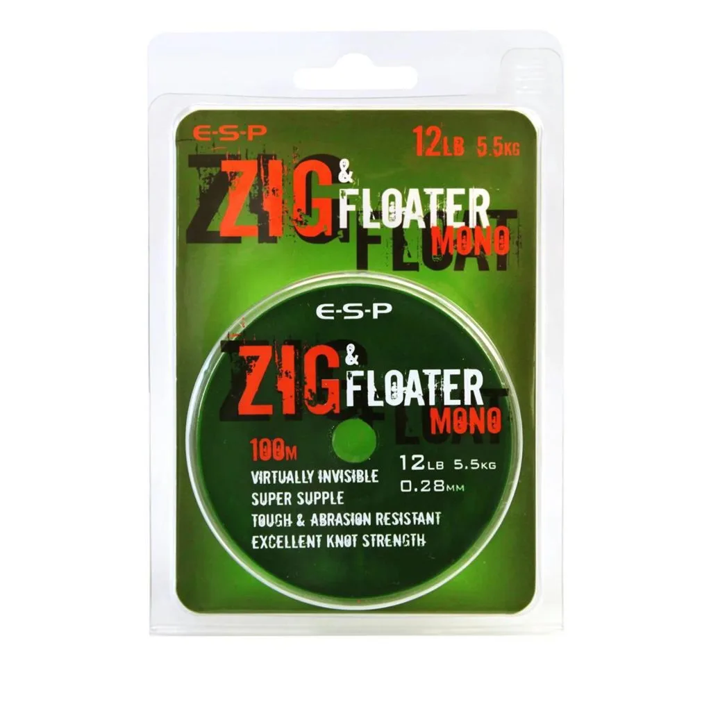 ESP vlasec Zig&Floater Mono 100m 12lb 0,28mm 5,5kg
