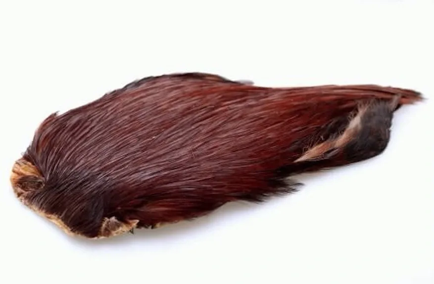 Hends Kohoutí Skalp Cock Capes Rusty Brown Dark