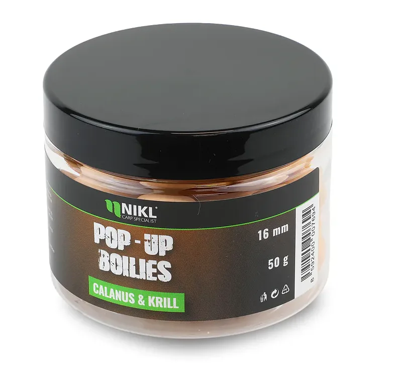 Nikl plovoucí pop-up boilies calanus & krill - 16 mm 50 g