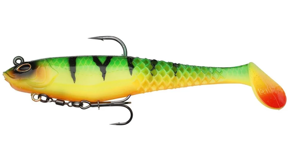 Berkley gumová nástraha powerbait cullshad deep sinking firetiger - 15 cm 50 g
