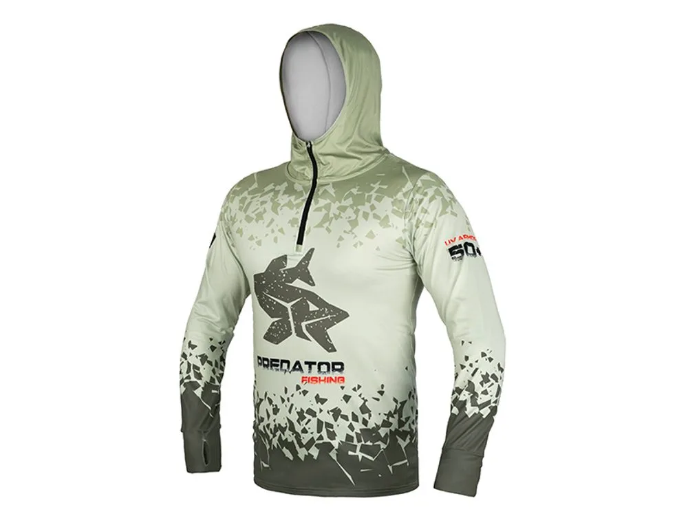 Delphin Tričko s kapucí UV Armor 50+ Predator - XL