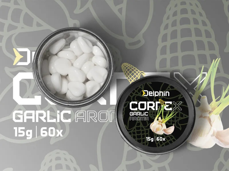 Delphin umělá nástraha cornex pop up 60 ks - česnek