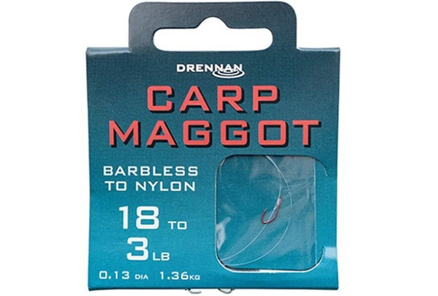 Drennan návazce Carp Maggot Barbless vel.18 / 3lb