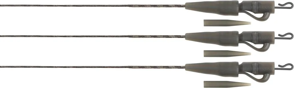 Fox montáž edges naturals submerge lead clip leaders 75 cm 3 ks - 40 lb
