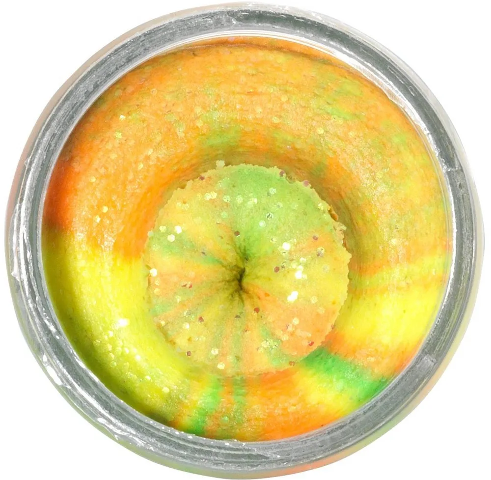Berkley těsto na pstruhy powerbait natural glitter troutbait lososové vejce - třpytivá duhová