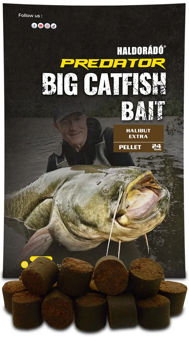 Haldorádó pelety catfish bait pellet halibut extra - 1 kg 24 mm