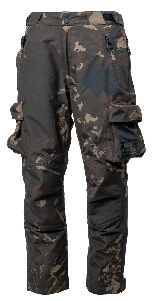 Nash kalhoty zero tolerance helluva waterproof trousers camo - m