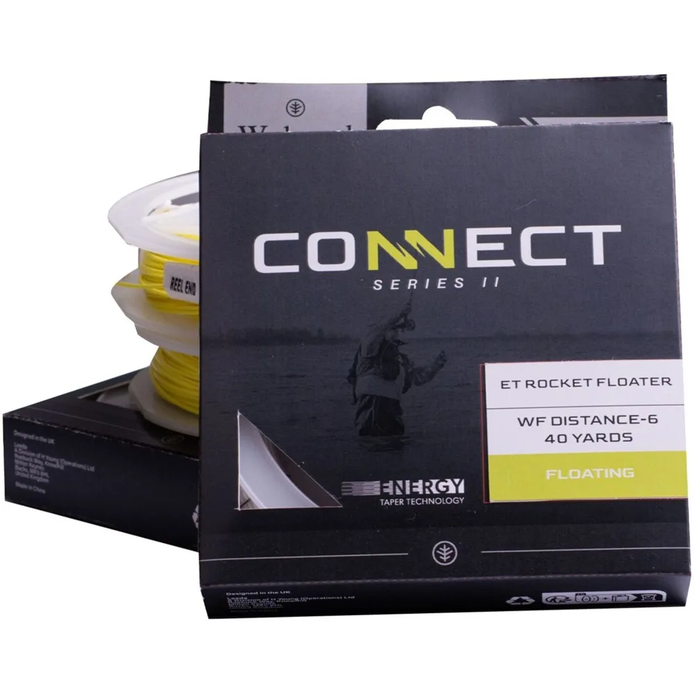 Wychwood muškařská šňůra connect series 2 et ghost intermediate 40 yards - wf#7