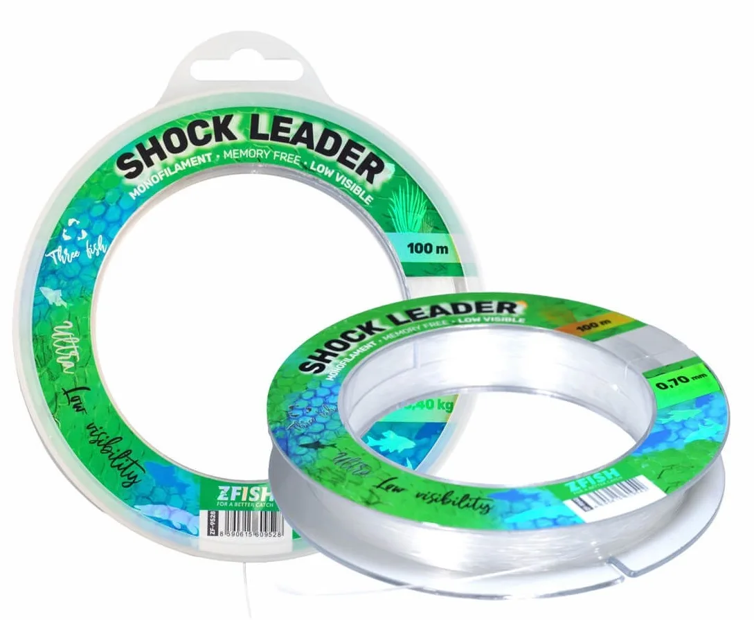 Zfish šokový vlasec vision shock leader 100 m - 0,50 mm 16,60 kg