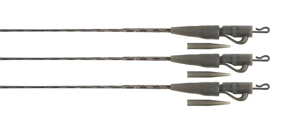Fox Montáž Edges Naturals Submerge Lead Clip Leaders 3ks 75cm - 40lb