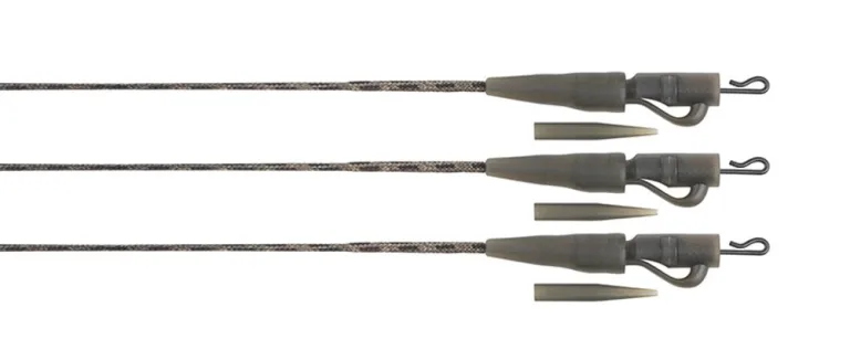 Fox Montáž Edges Naturals Submerge Lead Clip Leaders 3ks 75cm - 40lb