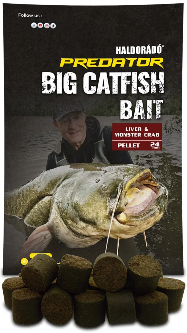 Haldorádó pelety catfish bait pellet liver monster crab - 1 kg 28 mm