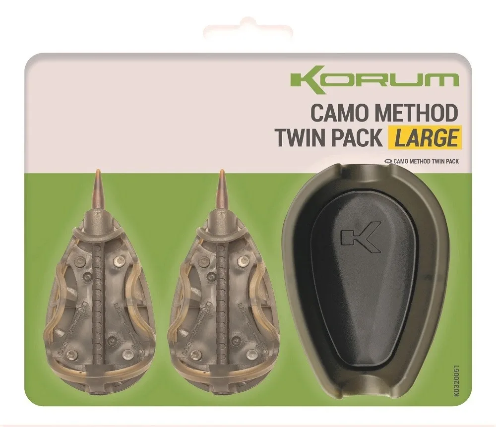 Korum Set Krmítek A Formičky Camo Method Twin Pack Velikost: Large
