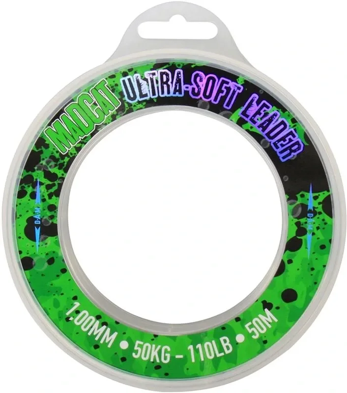 MadCat Vlasec Ultra-Soft Mono Leader 50m Nosnost: 75kg, Průměr: 1,3mm