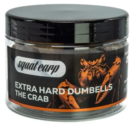 Squat carp tvrzené boilies extra hard dumbells the crab 250 g 30x25 mm