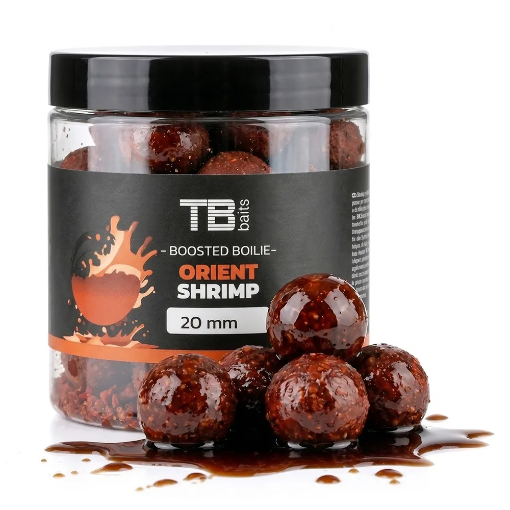 Tb baits boosterované boilie orient shrimp 120 g - 16 mm