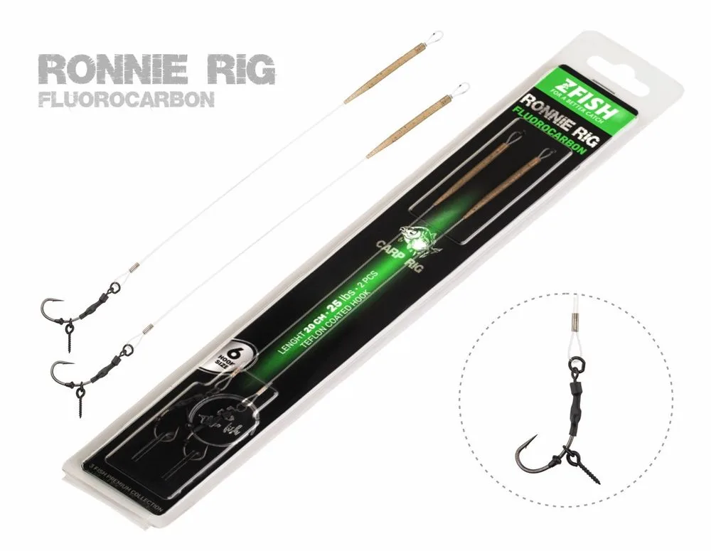 Zfish Návazec Fluorocarbon Ronnie Rig - vel.8