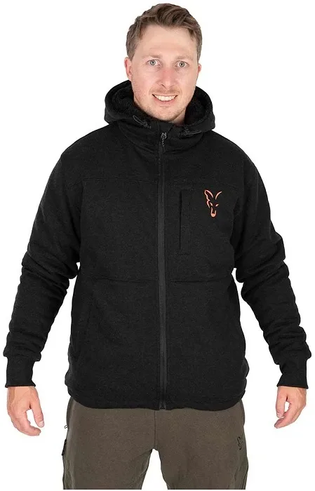 Fox Bunda Collection Sherpa Jacket Black & Orange Velikost: L