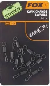 Fox Obratlík S Karabinkou Edges Kwik Change O Ring Swivels 10ks Varianta: Vel.7