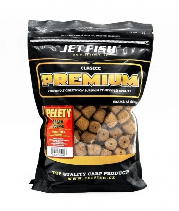 Jet Fish Pelety Premium Classic Cream Scopex 700g Hmotnost: 700g, Průměr: 18mm