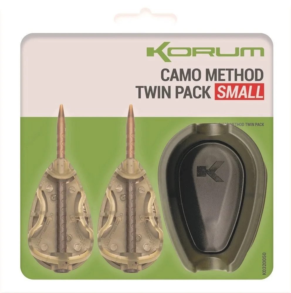 Korum Set Krmítek A Formičky Camo Method Twin Pack Velikost: Small