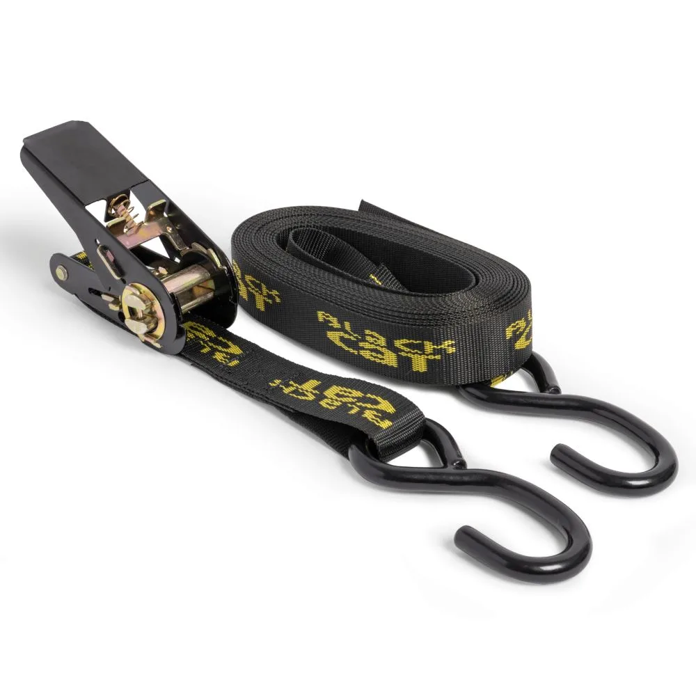 Black cat popruh transport ratchet strap