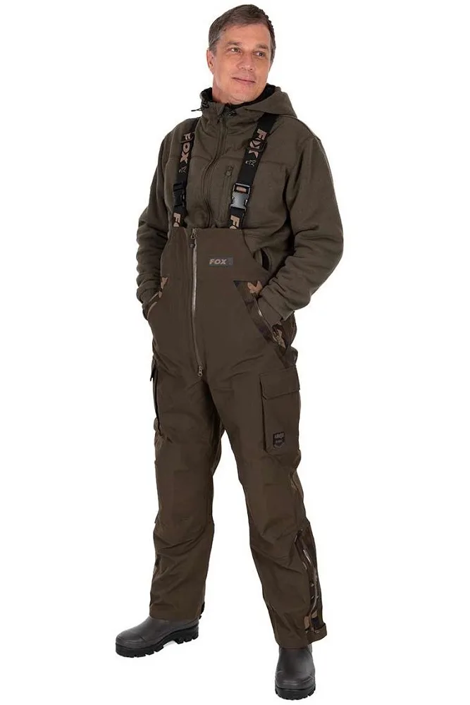 Fox kalhoty rs25k khaki salopettes - xxxxl