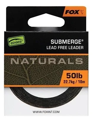 Fox Šňůra Bez Olověného Jádra Naturals Leader 10 m Varianta: 50lb, Nosnost: 22,7kg