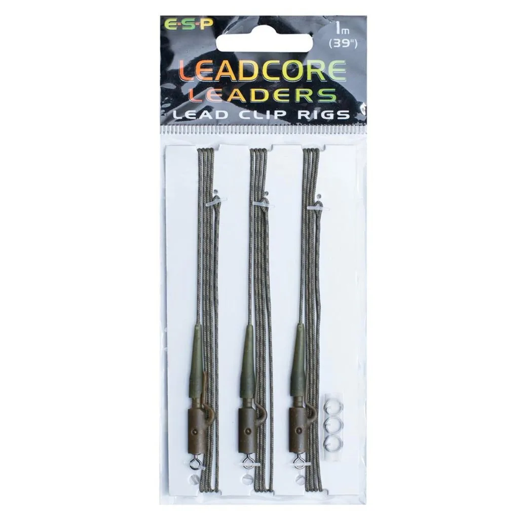 ESP návazce Leadcore Lead Clip 1m Weedy Green