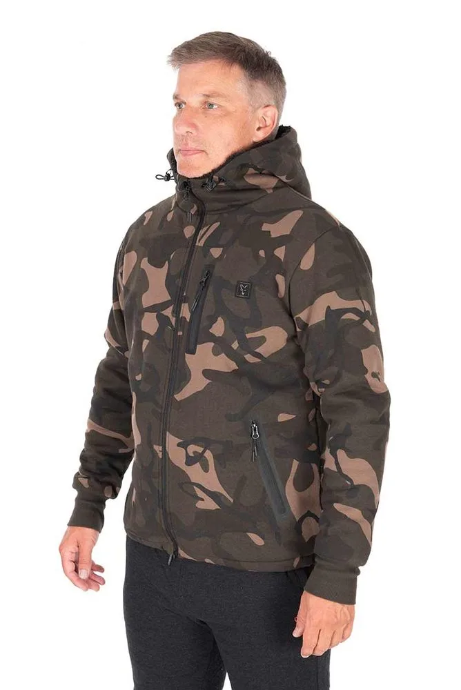 Fox Rybářská Mikina Camo Full Zip Prem Sherpa 310 Hoodie - XXXL