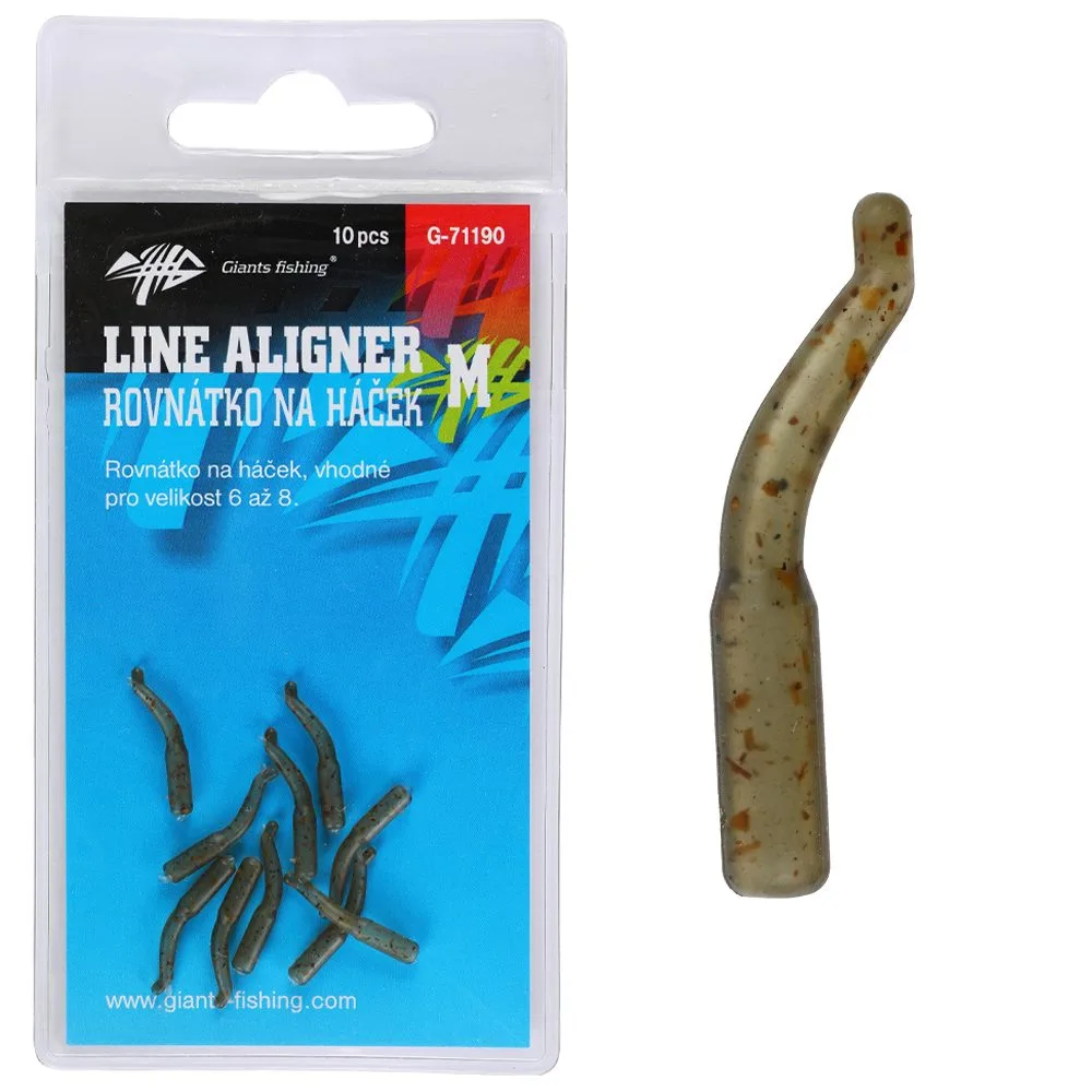 Giants fishing Rovnátka na háček Line Aligner Camo 10ks - Large
