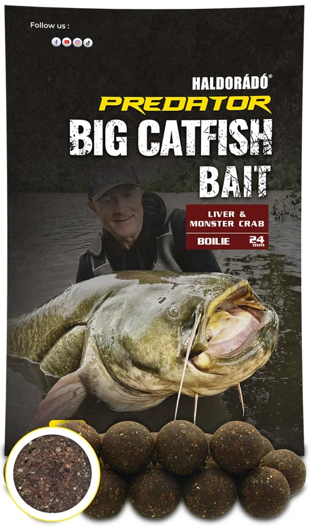 Haldorádó boilies catfish bait liver monster crab 1 kg - 24 mm
