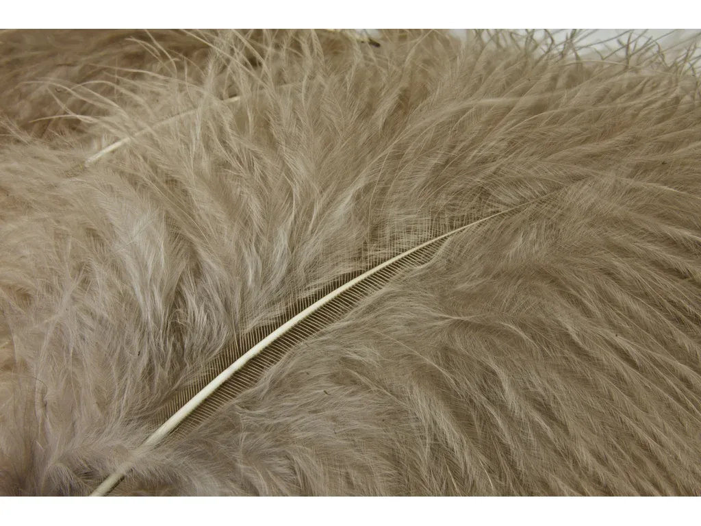 Hends Peří Marabou Brown Beige Light