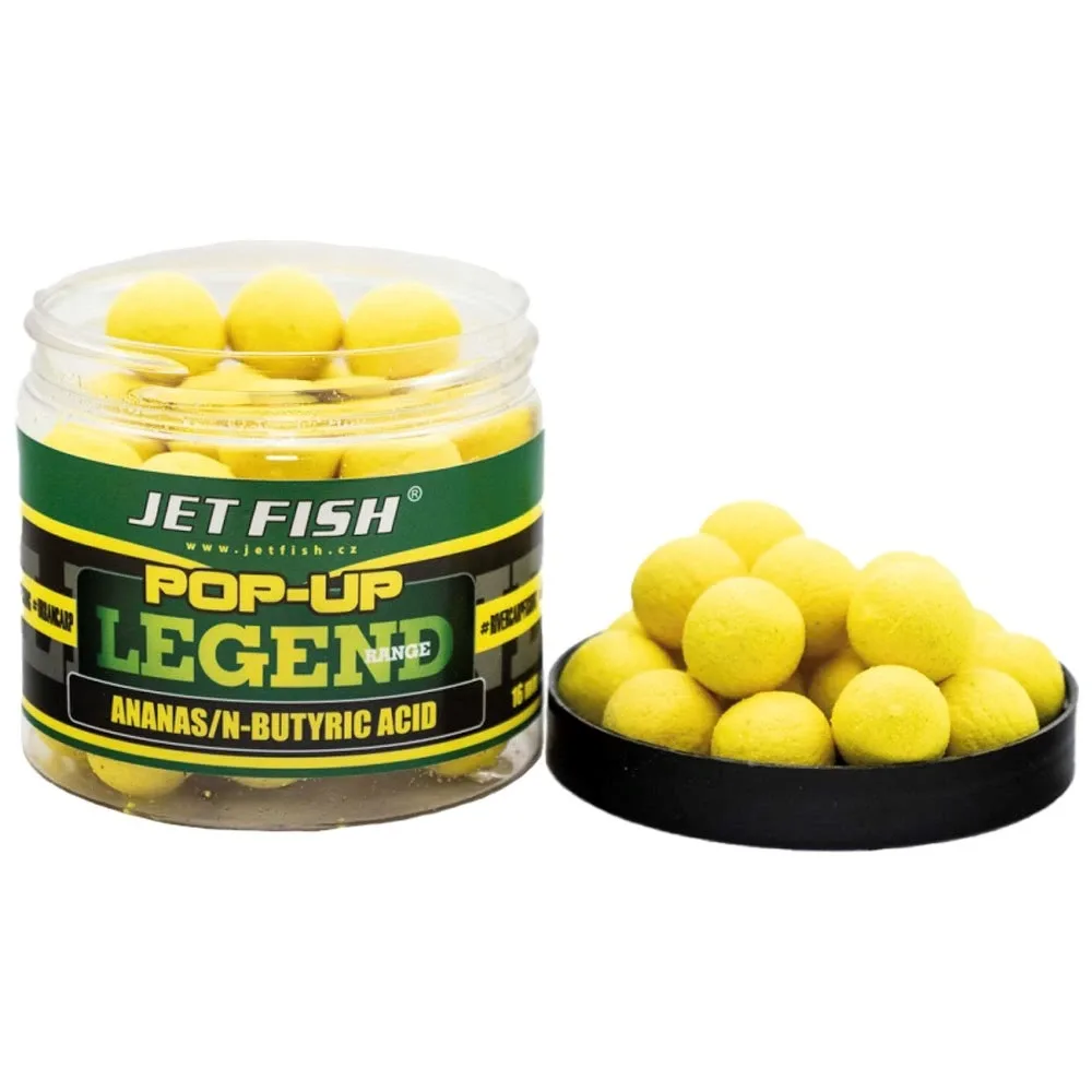 Jet Fish Plovoucí Boilie Legend Range Ananas/Butyric Hmotnost: 80g, Průměr: 20mm