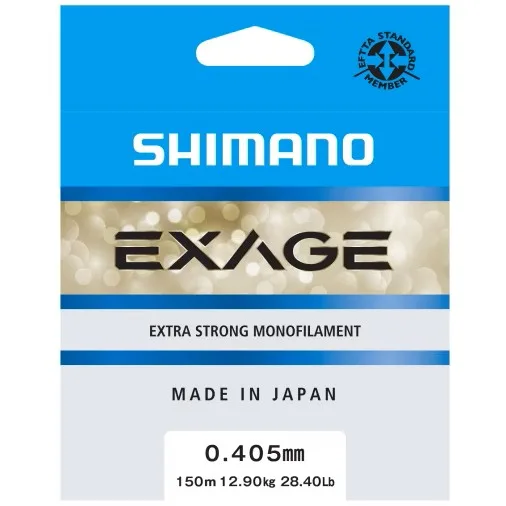 Shimano vlasec exage steel grey 150 m - 0,405 mm 12,9 kg