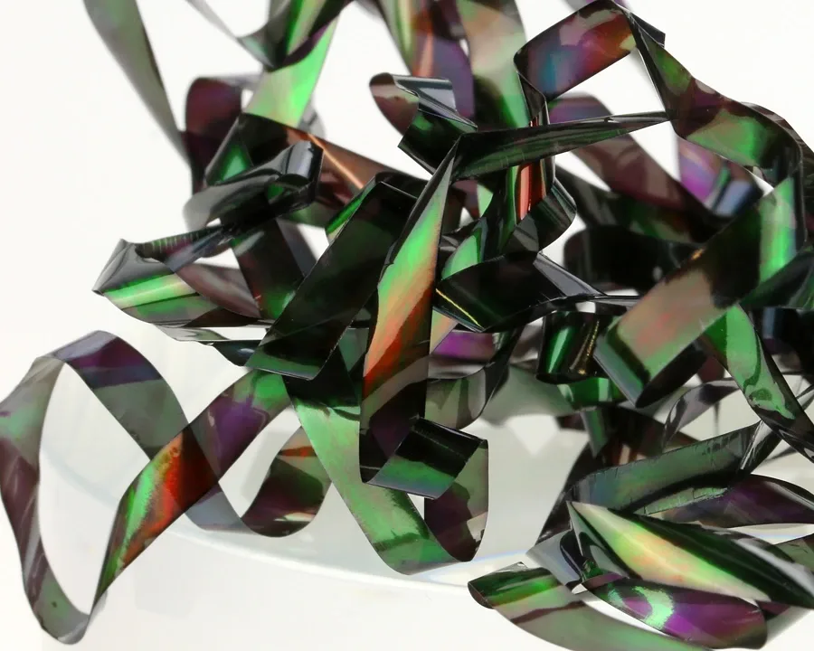 Sybai Hřbítková Fólie Magic Pearl Strips Black Peacock